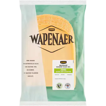 Wapenaer Goudse Kaas Jong 48+ Plakken ca. 230 g