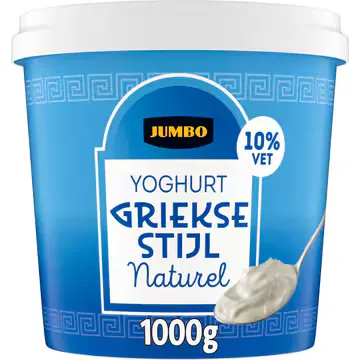 Jumbo Yoghurt Griekse Stijl Naturel 10% Vet 1KG