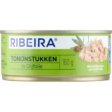 Ribeira Tonijnstukken in Olijfolie 160 g