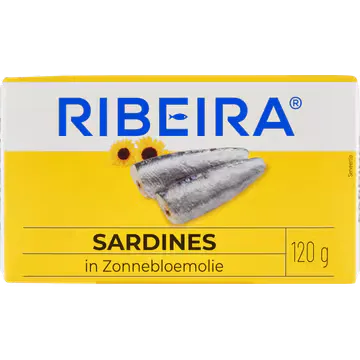 Ribeira Sardines in Zonnebloemolie 120 g