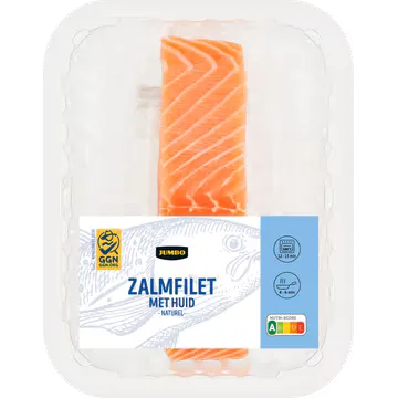 Jumbo Zalmfilet met Huid Naturel ca. 125 g