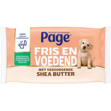 Page Vochtig Toiletpapier Shea Butter 38 Stuks