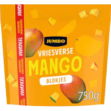 Jumbo Vriesverse Mango Blokjes Voordeelverpakking 750 g