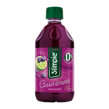 Slimpie Siroop Cassis limoen 300ML