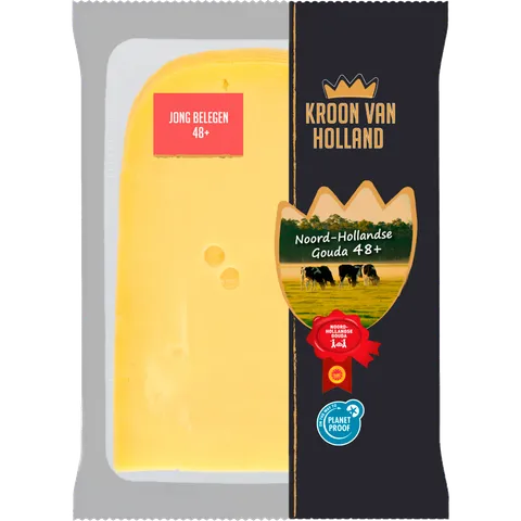 Kroon van Holland Jong belegen kaas 48+ plakken