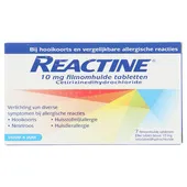 Reactine hooikoortstabletten cetirizine