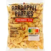 aardappel partjes gekruid