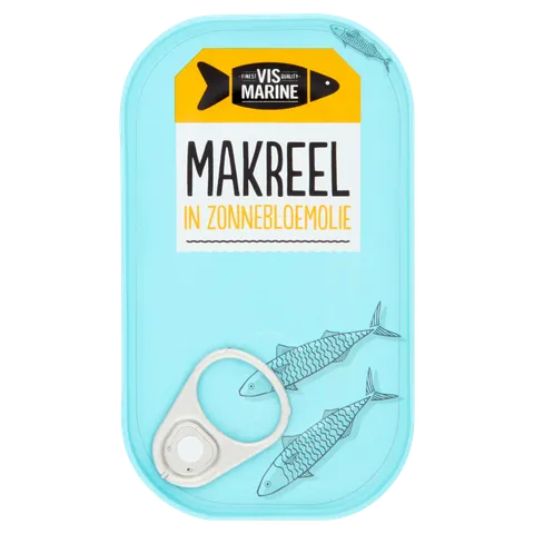 Vis Marine makreel in zonnebloemolie