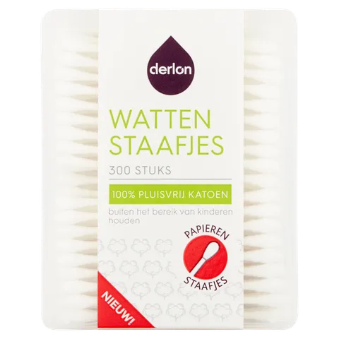 Derlon Papieren Wattenstaafjes