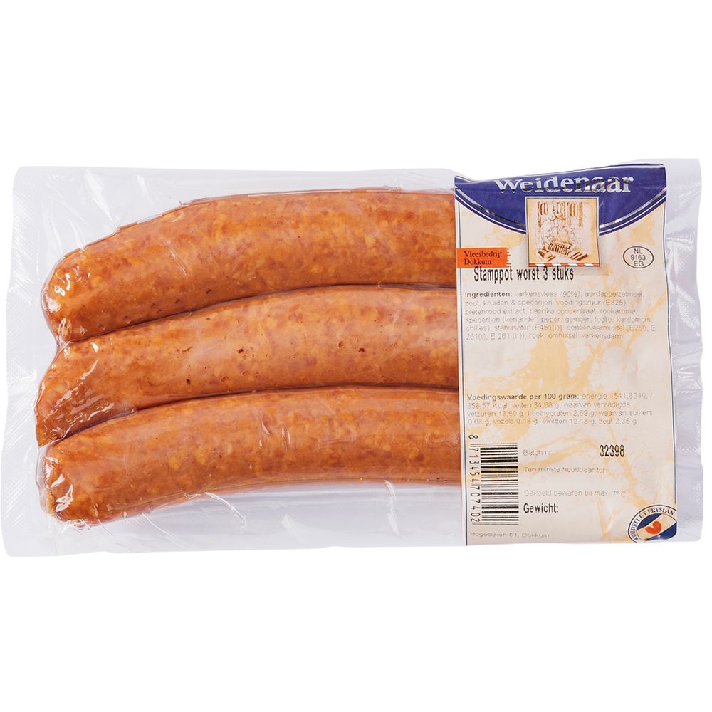 Weidenaar Stamppotworst