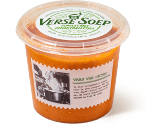 Picnic verse tomatensoep met balletjes