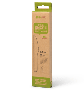 BioPak messen hout waxed