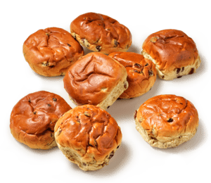 Rozijnen-krentenbollen extra lang vers