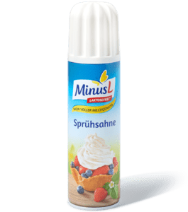 MinusL slagroom spuitbus lactosevrij 30% vet