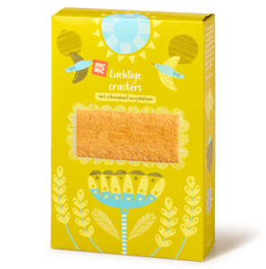 Picnic luchtige crackers met volkorenmeel