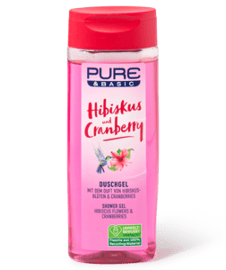 Pure & Basic douchegel hibiscus & cranberry