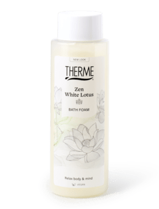 Therme zen white lotus bath foam