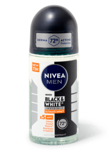 Nivea Men deoroller invisible ultimate impact black & white