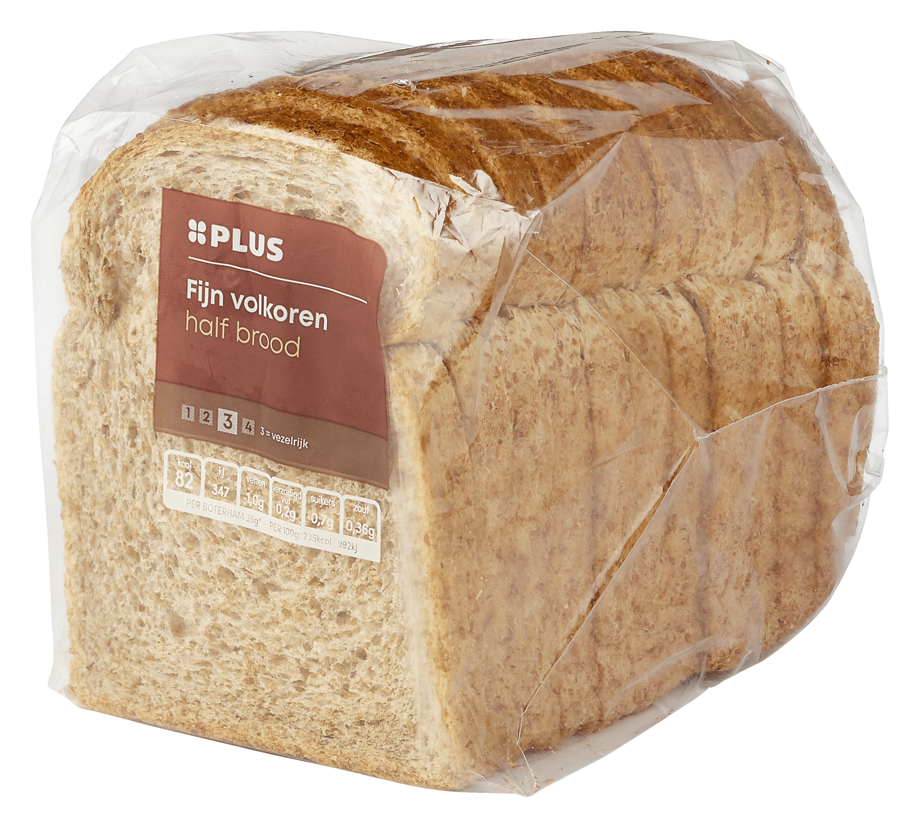 PLUS Rond fijn volkoren half