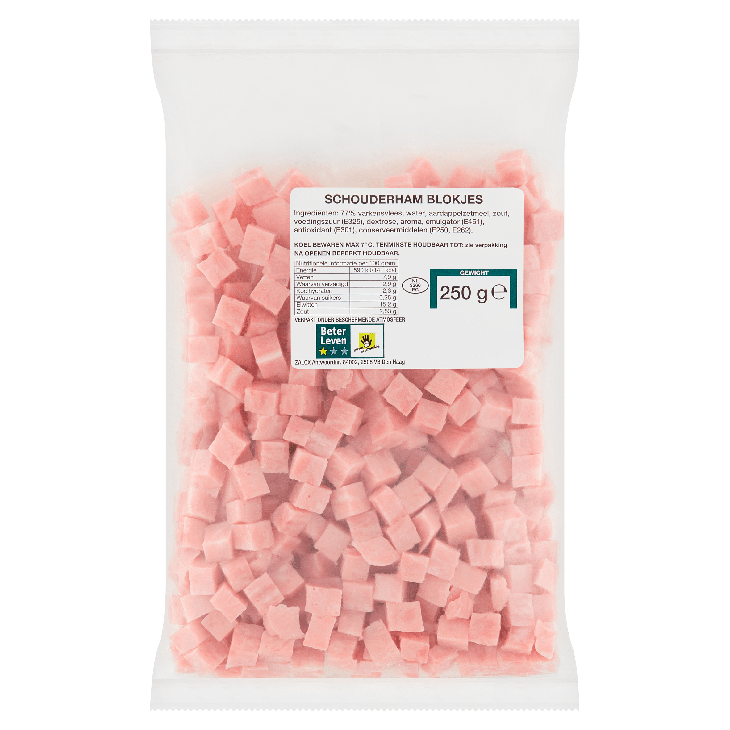 Merkloos Schouderhamblokjes
