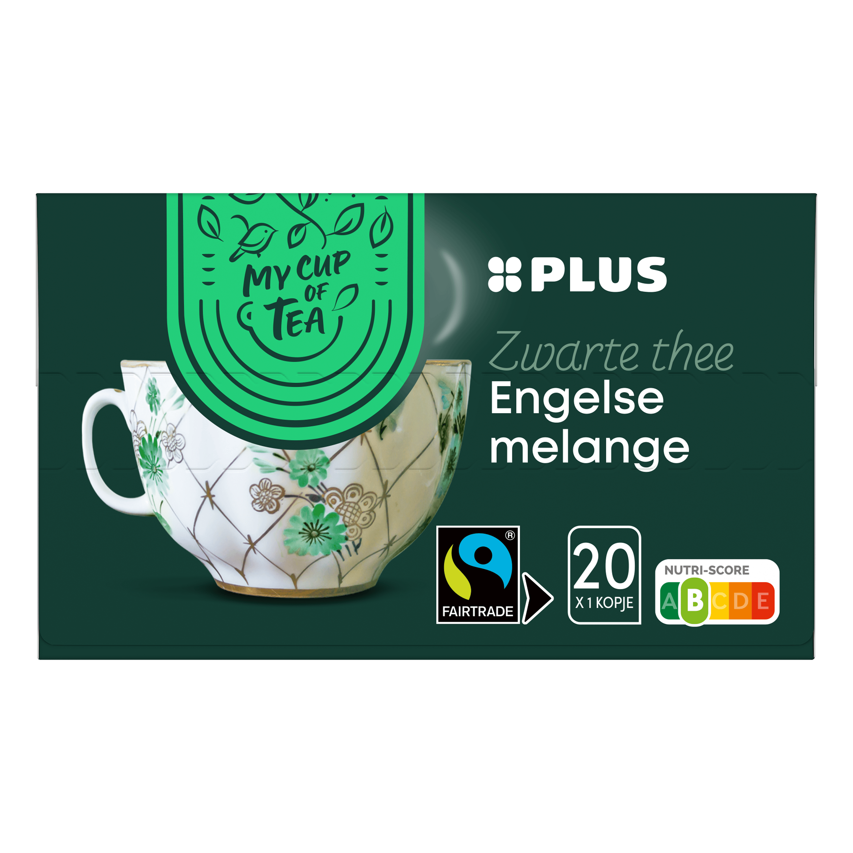 PLUS Thee Engelse Melange 1-Kop 2 Fairtrade