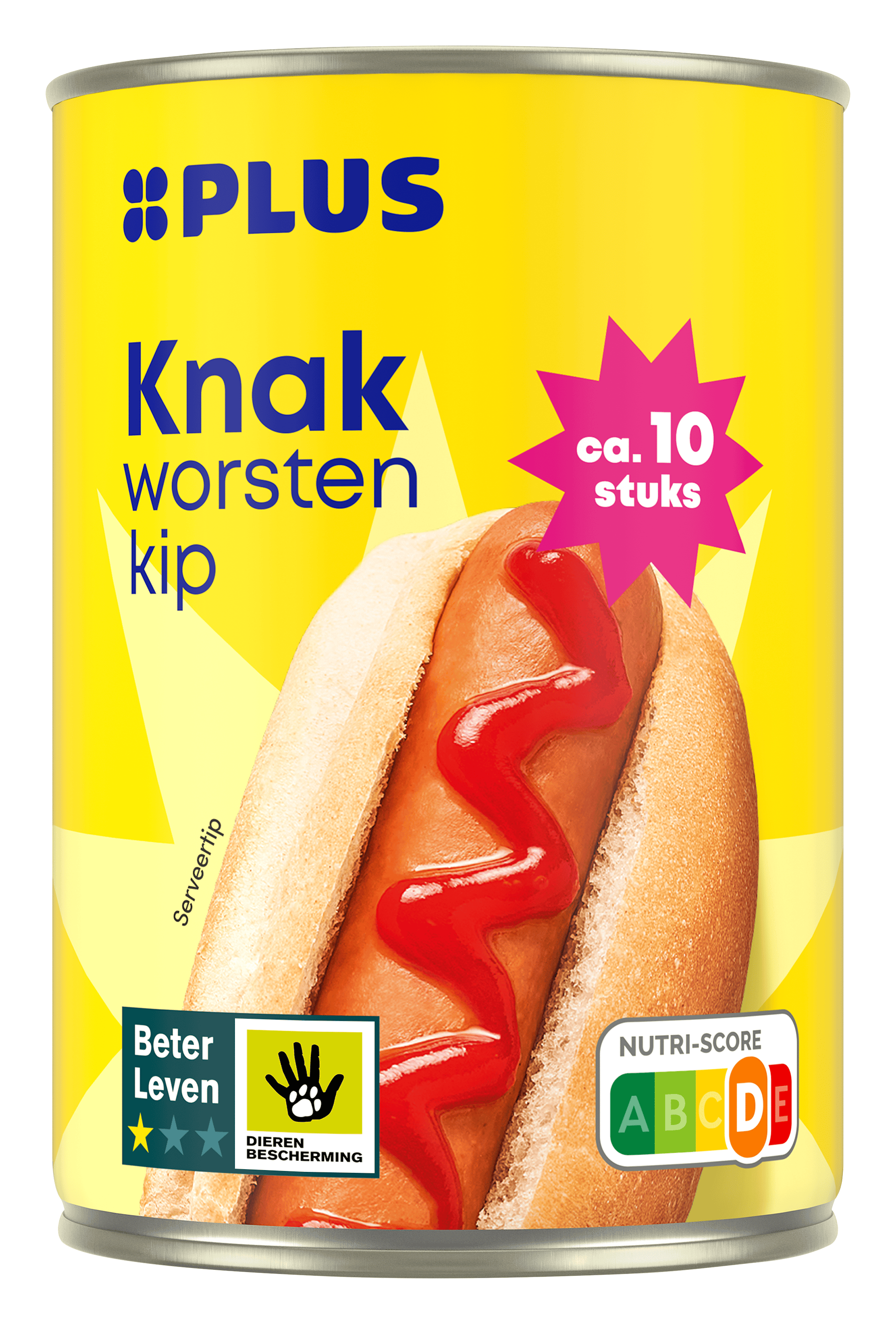 PLUS Knakworsten kip