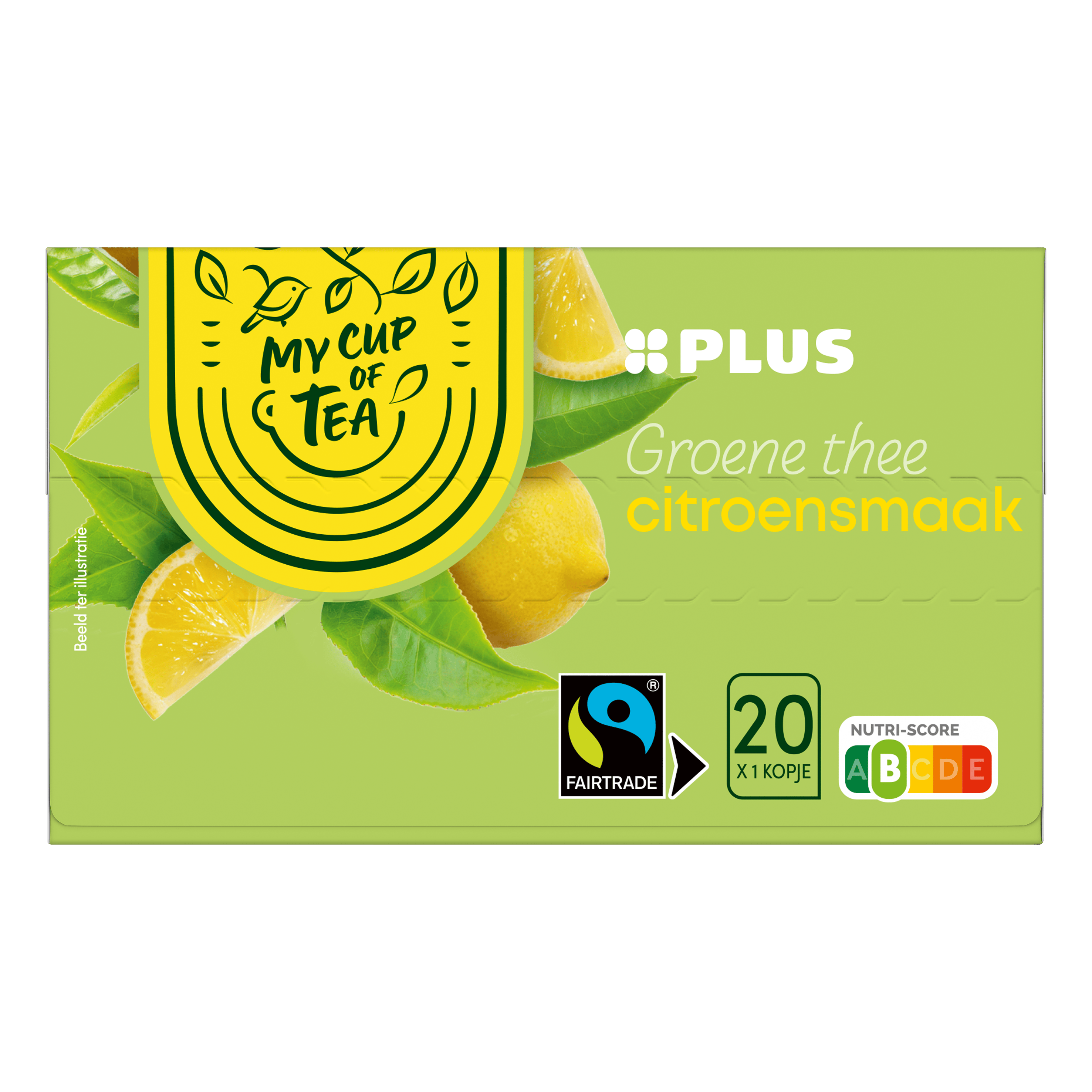 PLUS Groene Thee Citroen Fairtrade