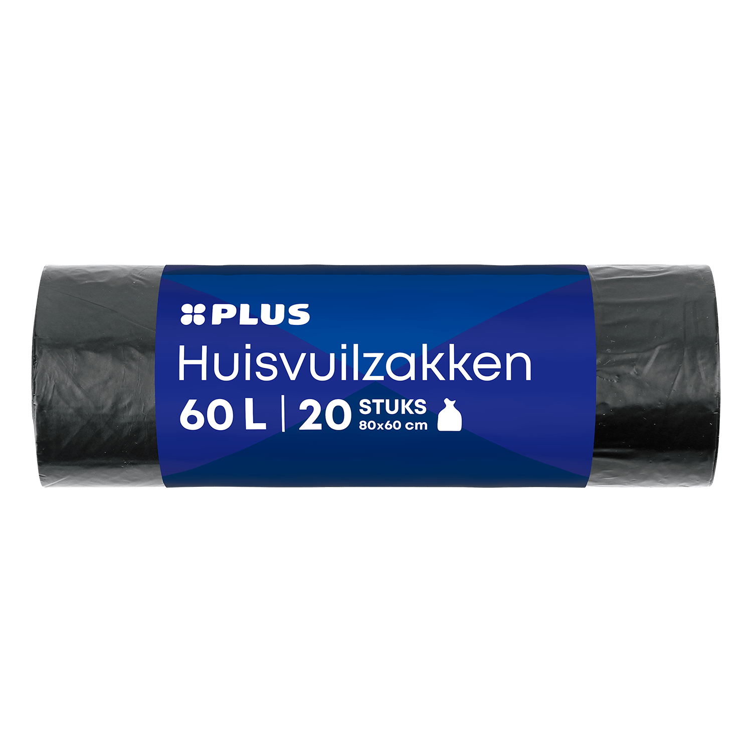 PLUS Huisvuilzakken 60L