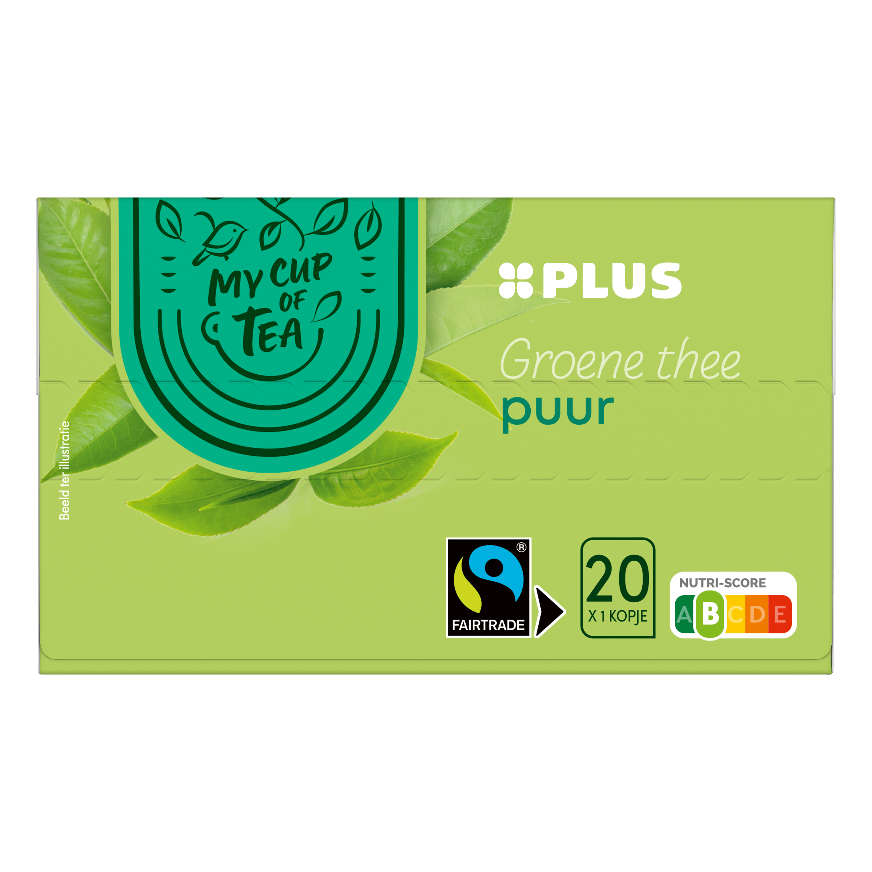 PLUS Groene Thee Puur Fairtrade