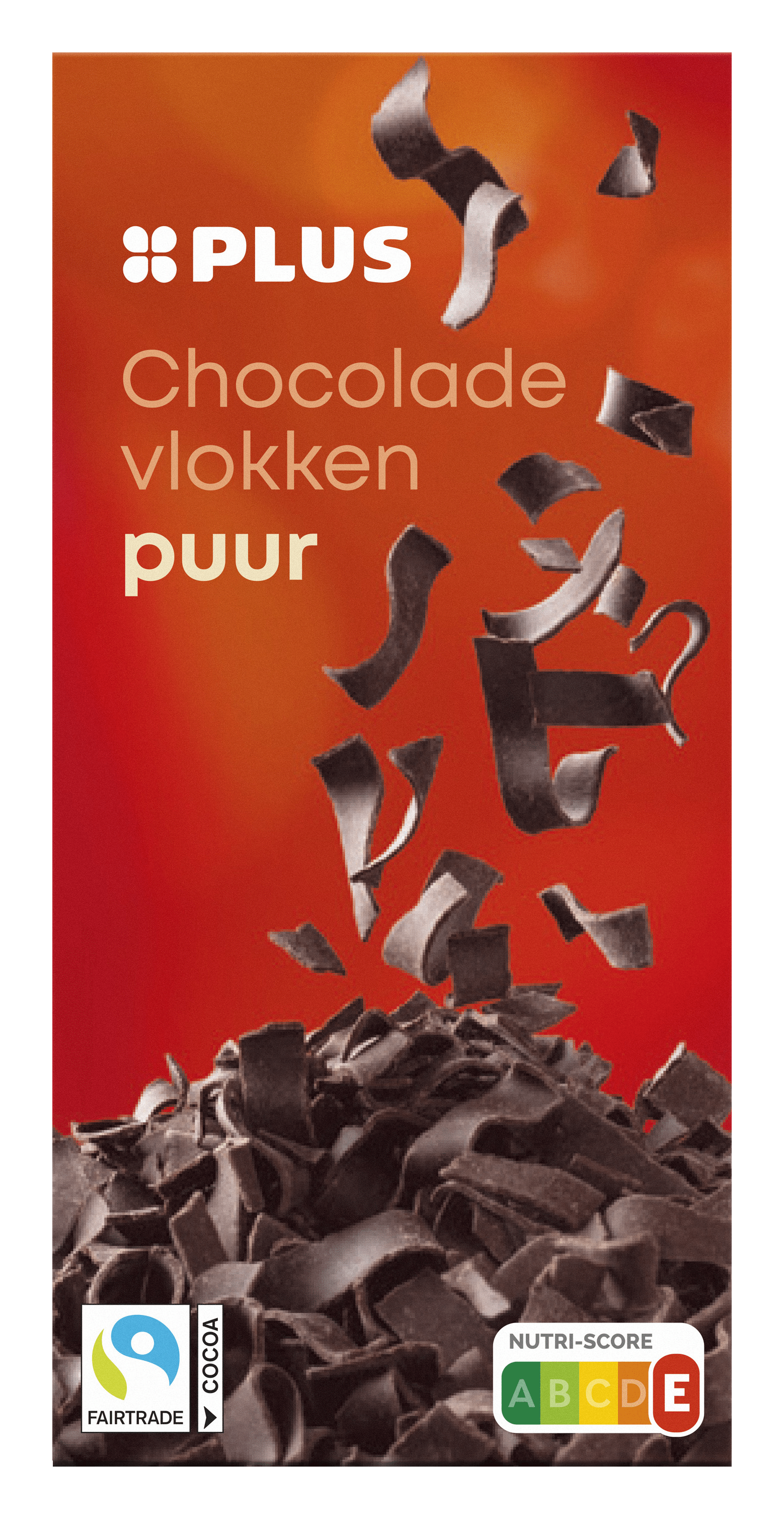 PLUS Chocoladevlokken puur Fairtrade
