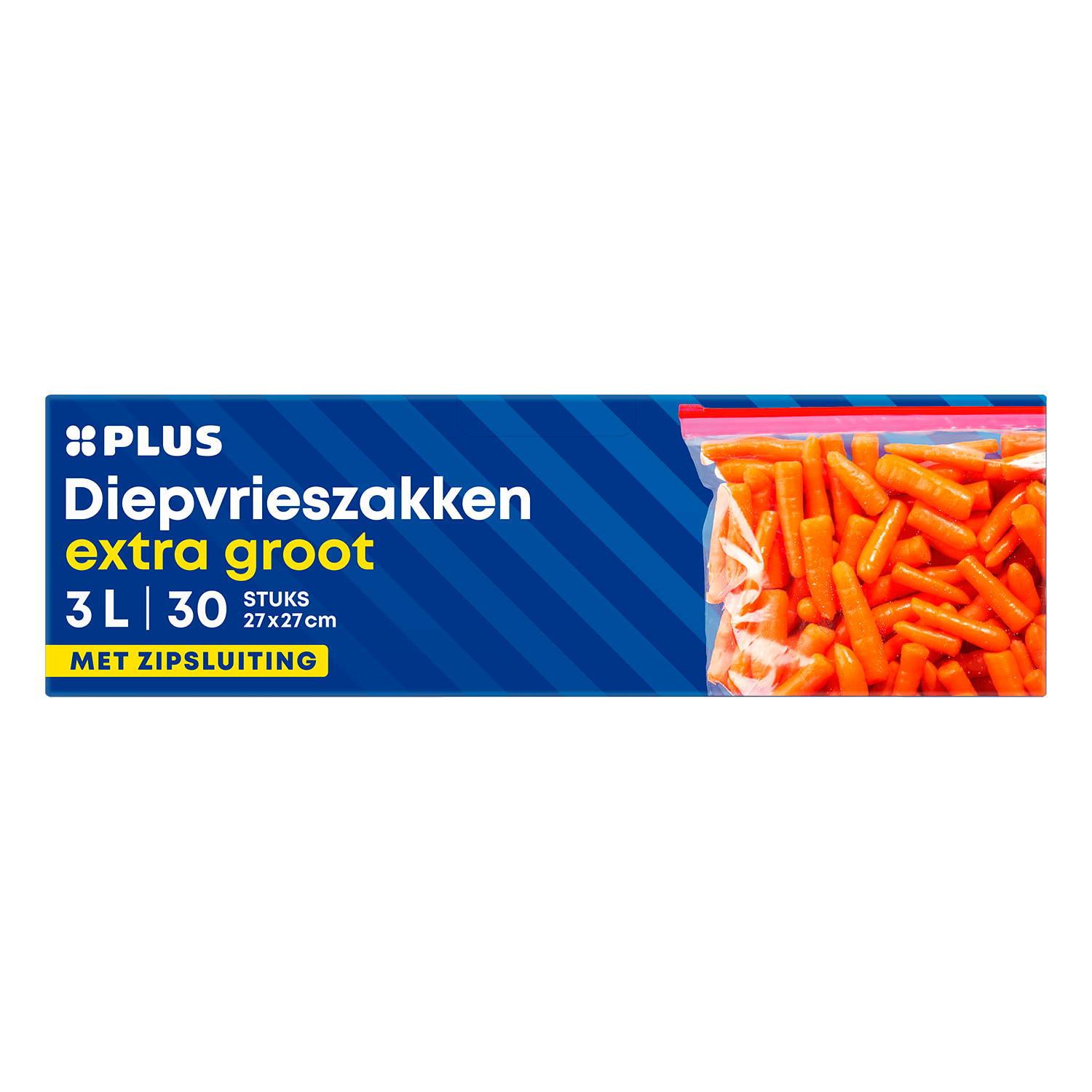 PLUS Diepvrieszakken hersluitbaar 3L