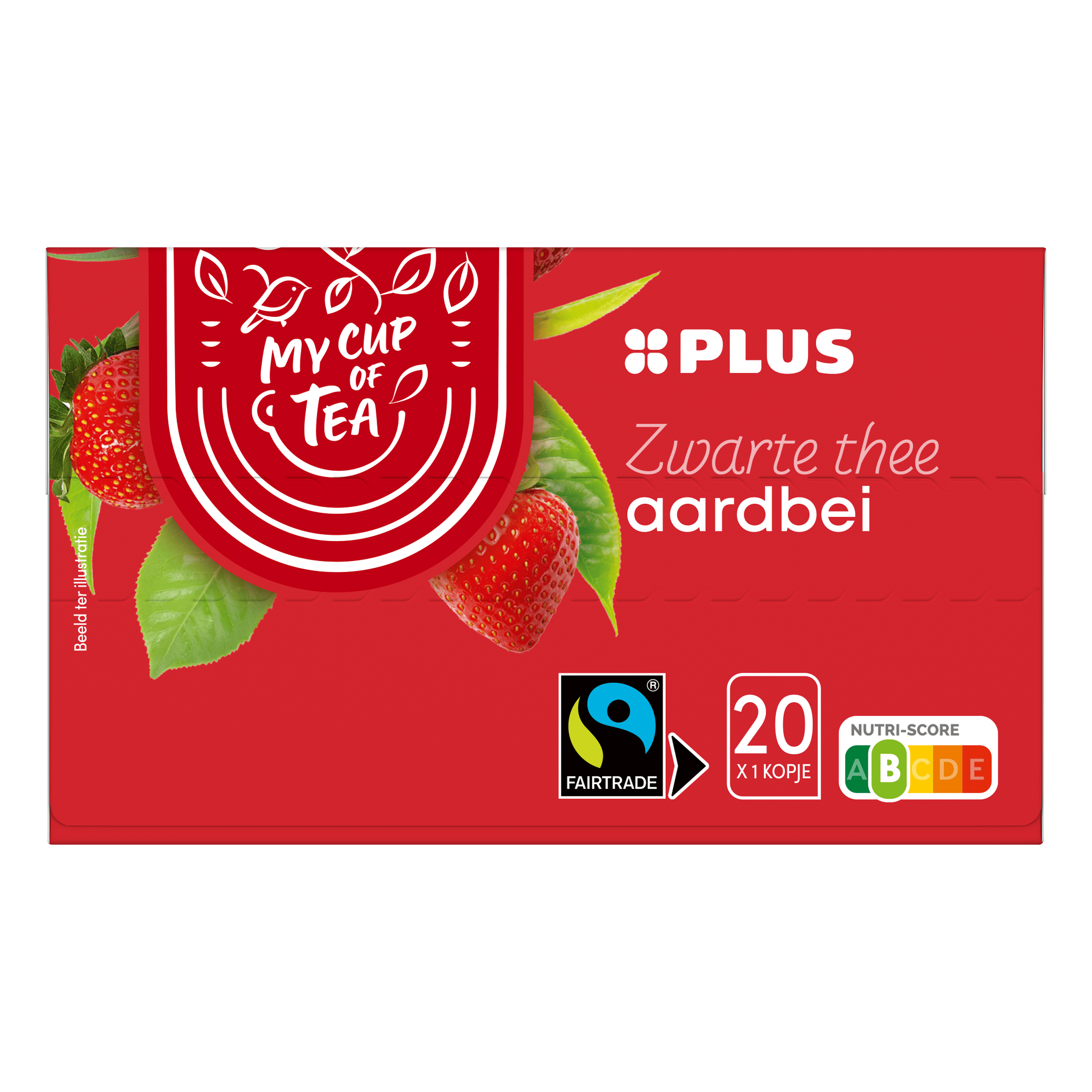 PLUS Thee Aardbei Fairtrade