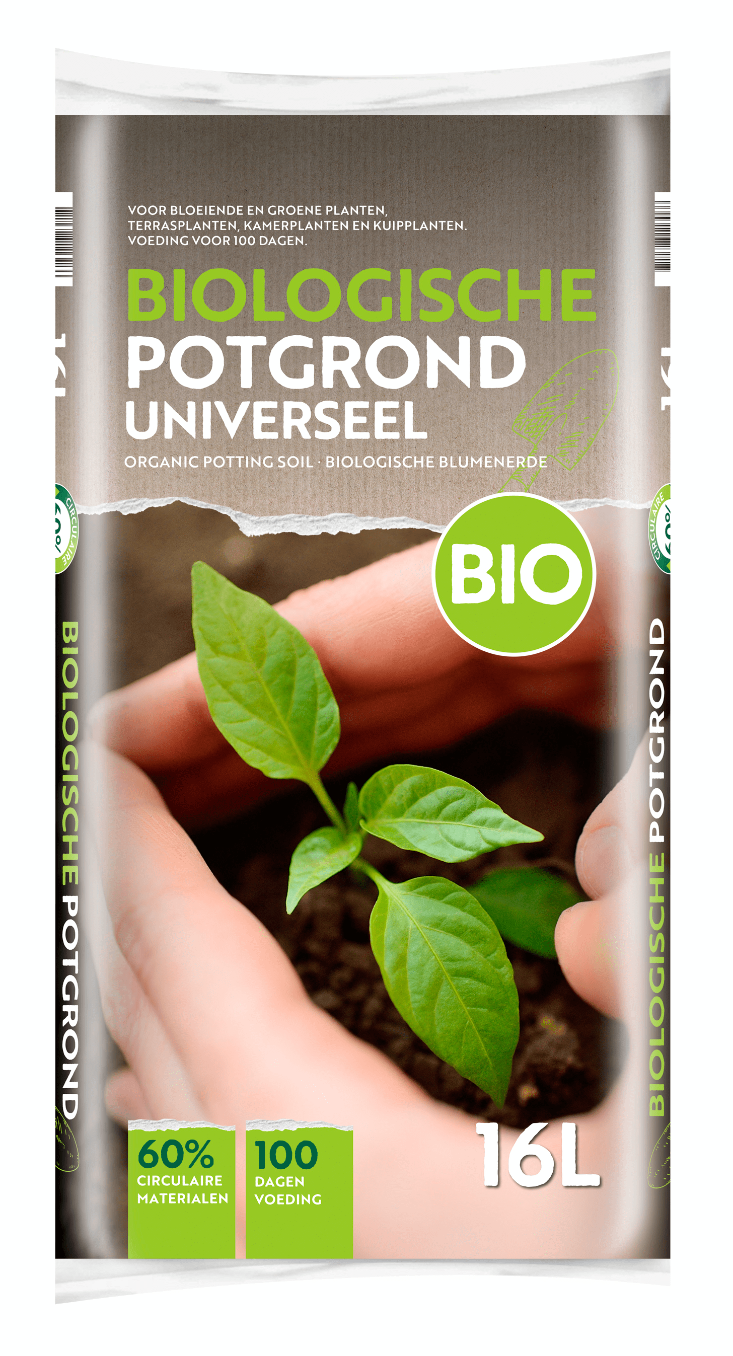 Merkloos Potgrond 100% Bio