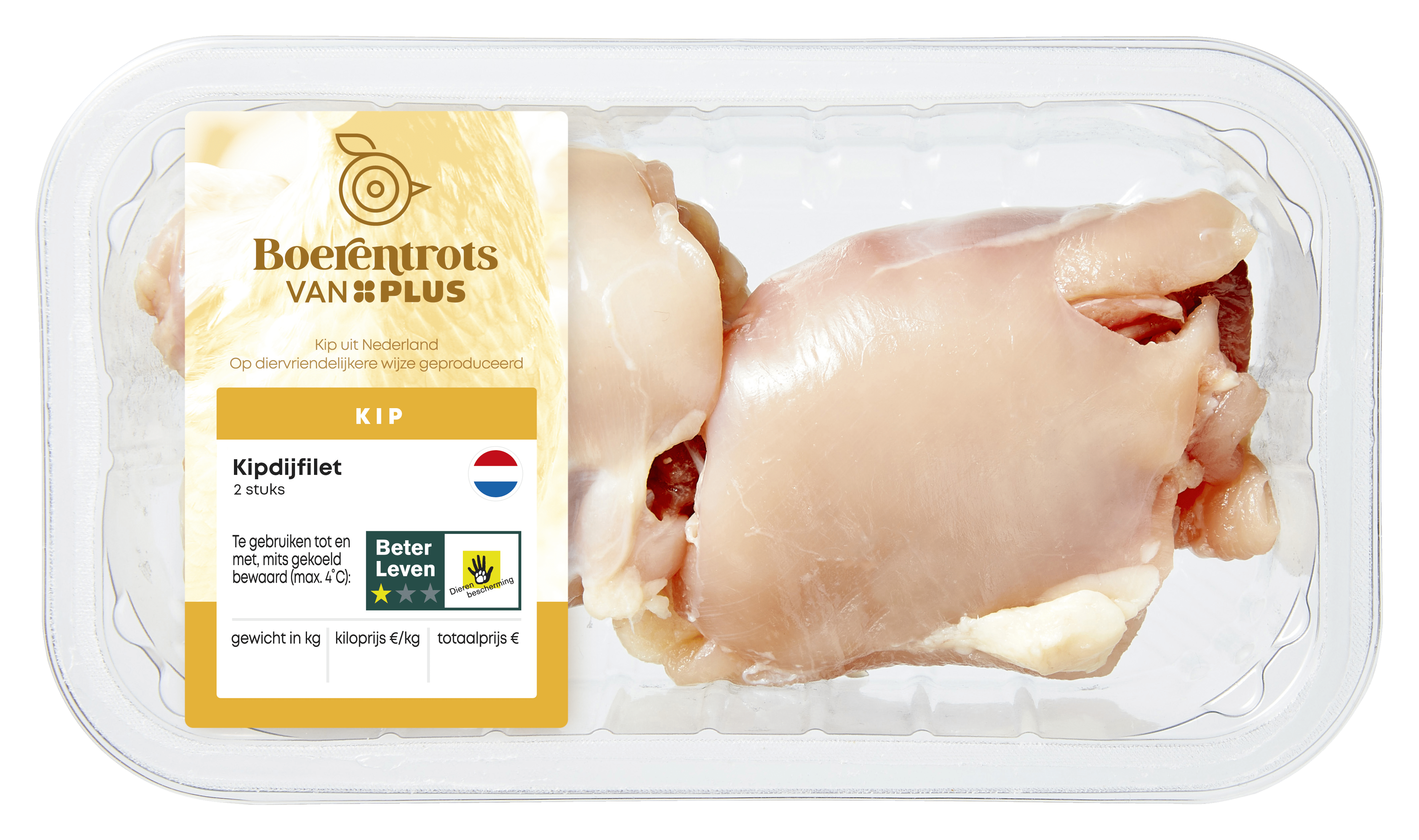 PLUS Boerentrots Kipdijfilet 2 stuks