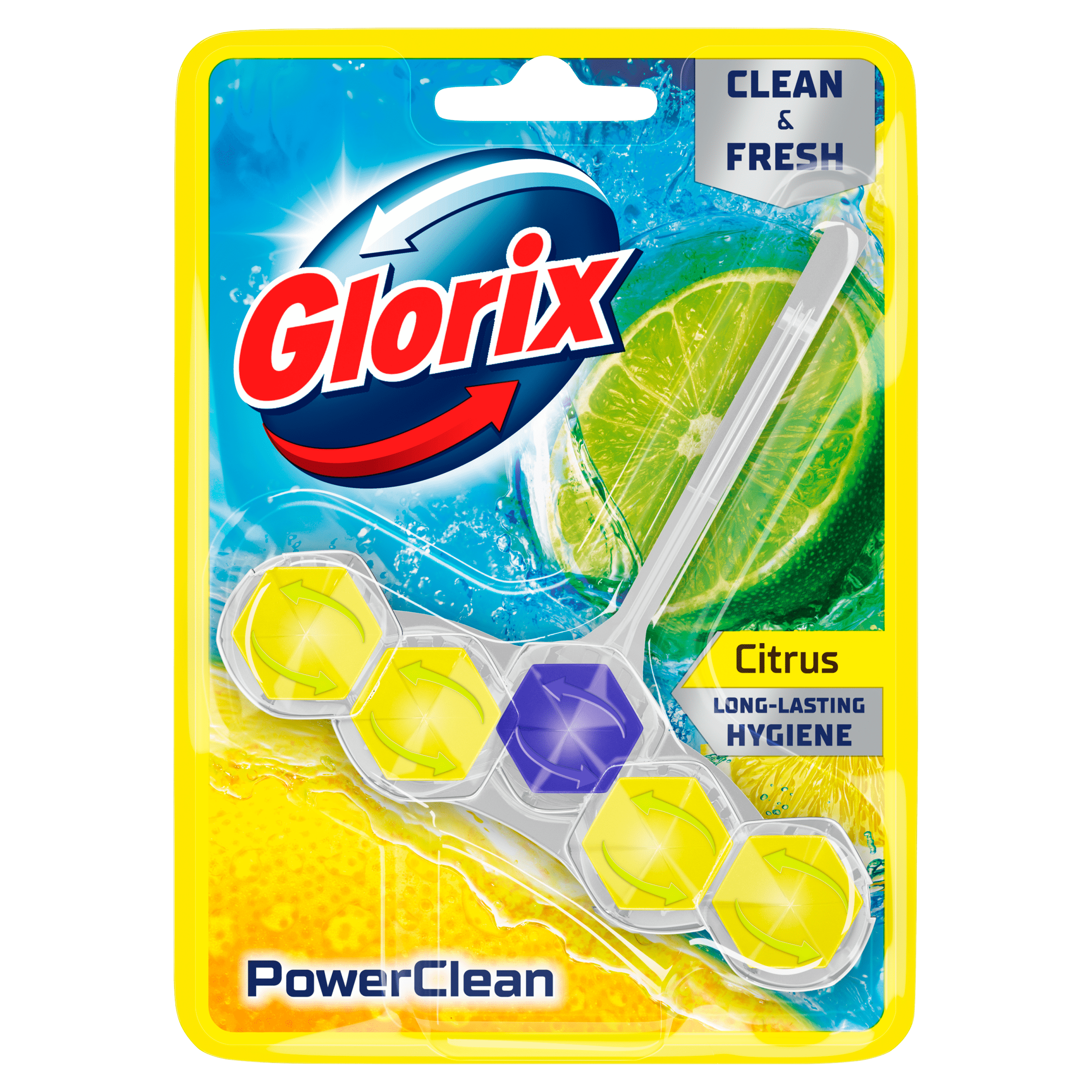 Glorix powerclean toiletblok citrus