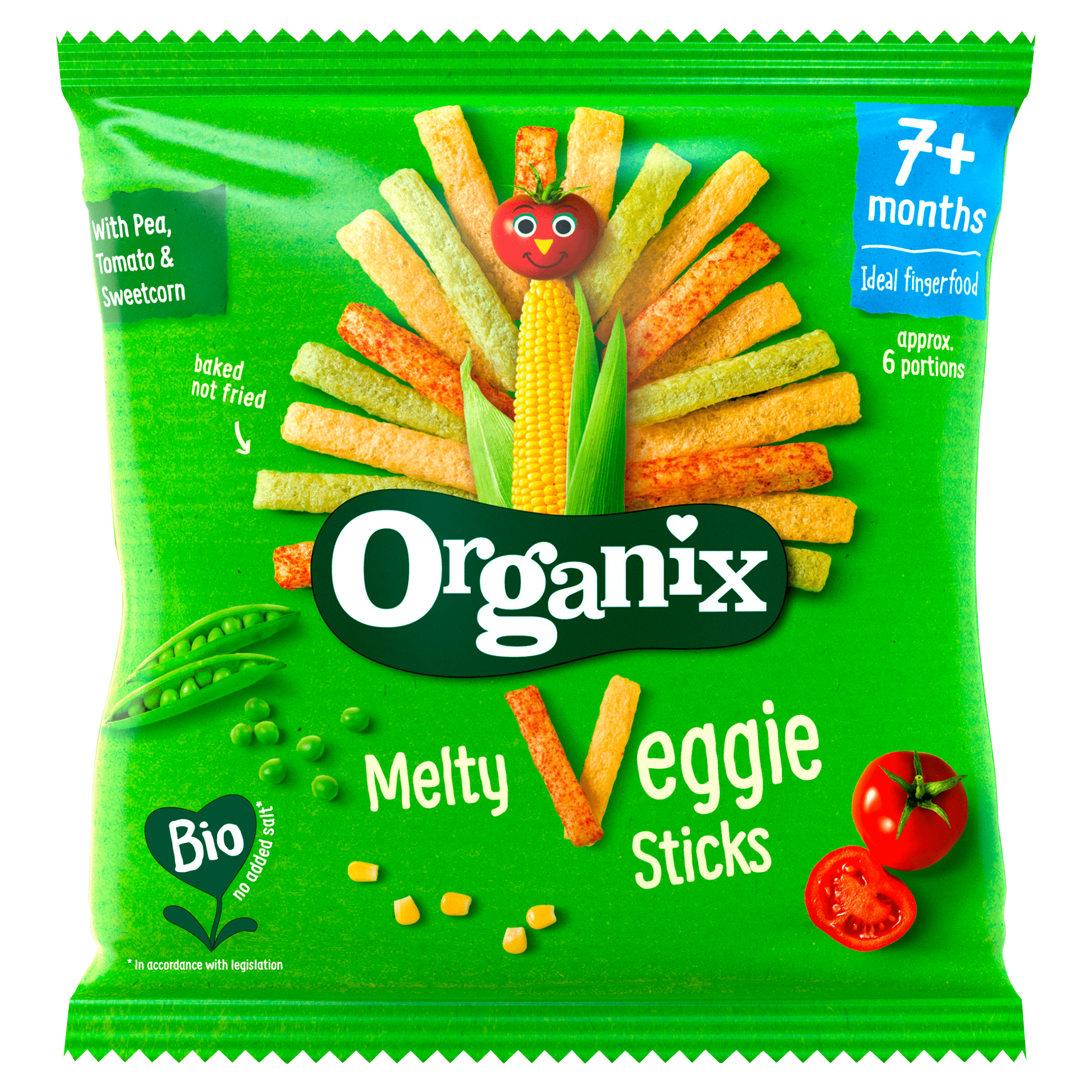 Organix Veggie Groente Sticks 7+m