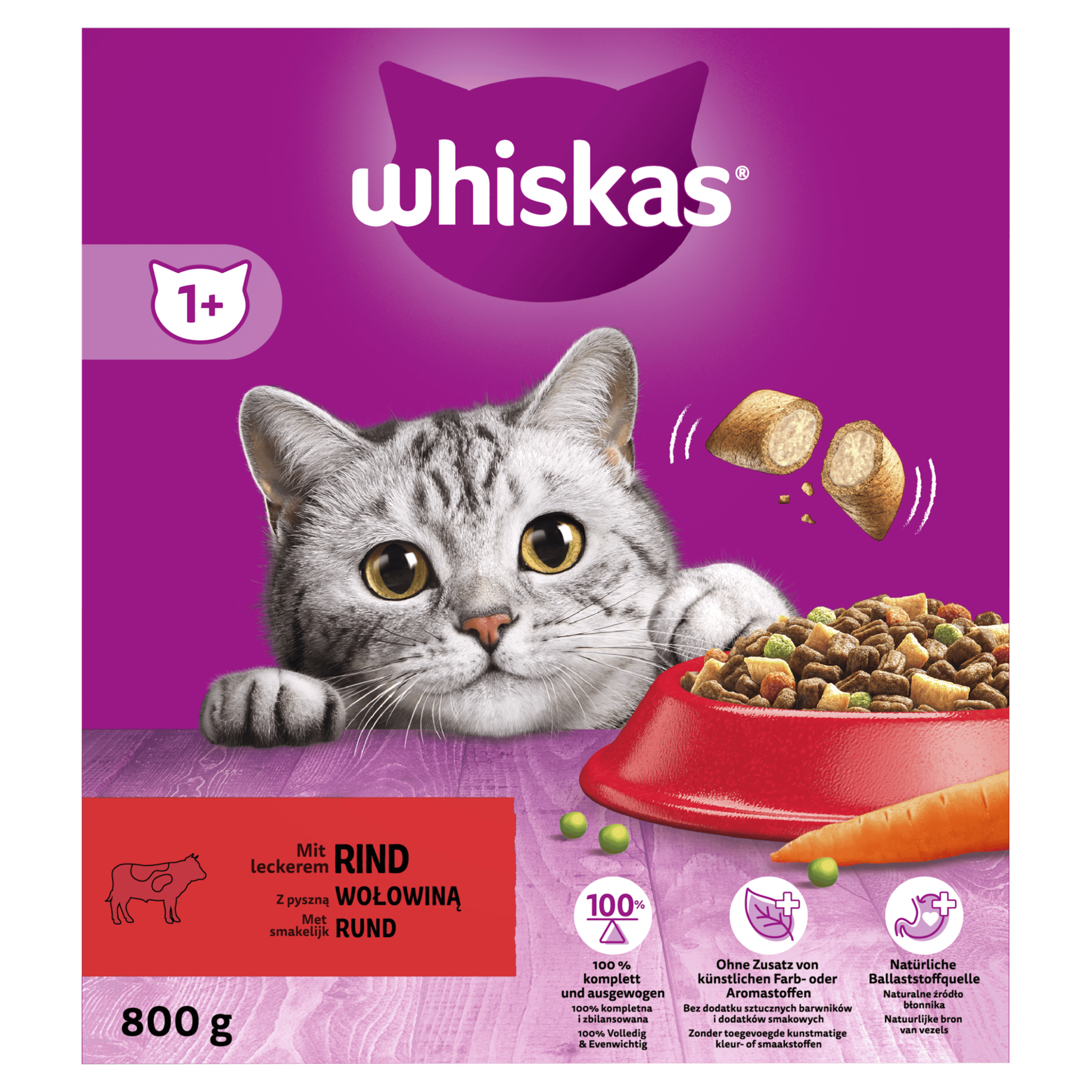 Whiskas Droog Adult Rund