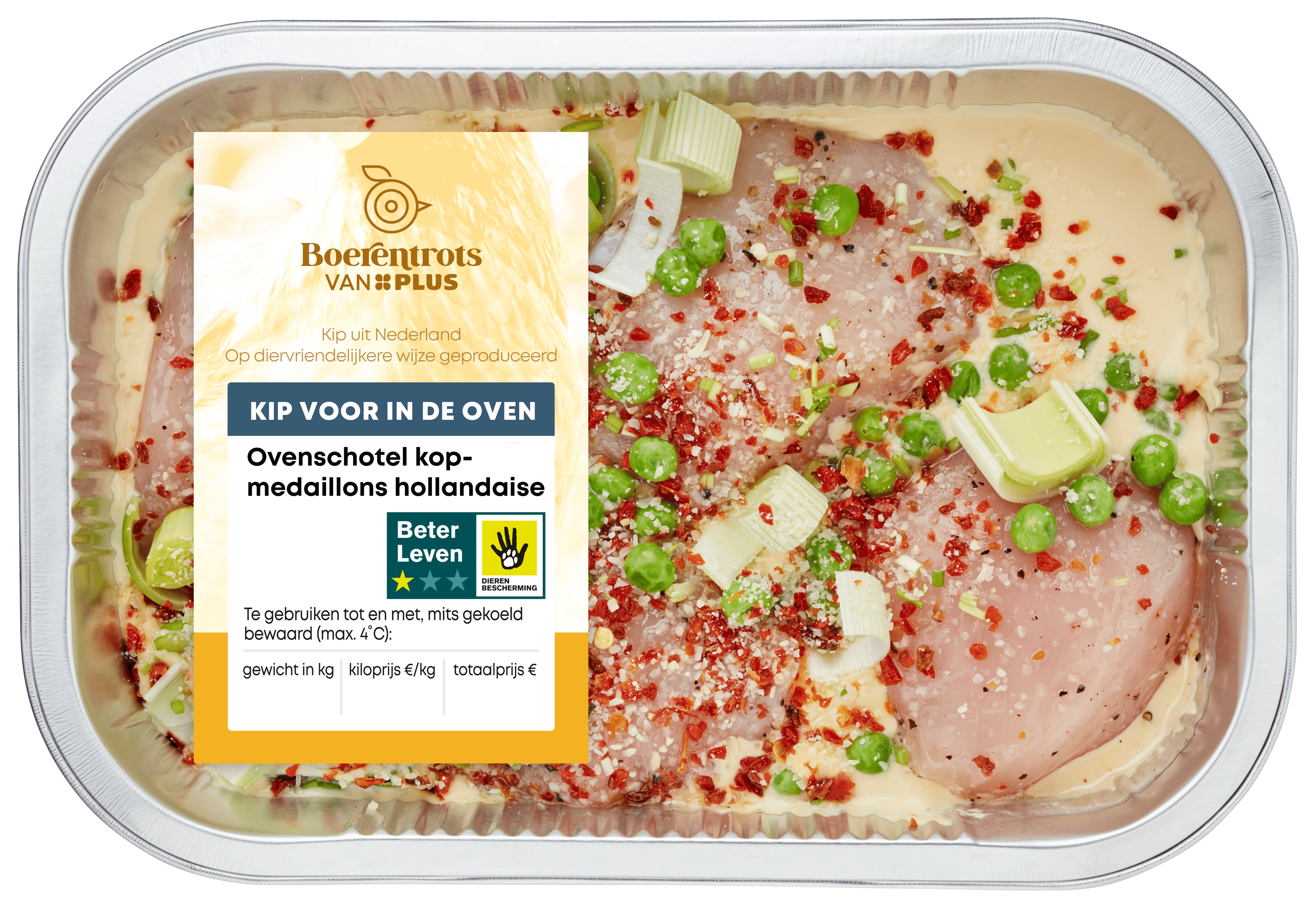 PLUS Ovenschotel kipmedaillons Hollandaise