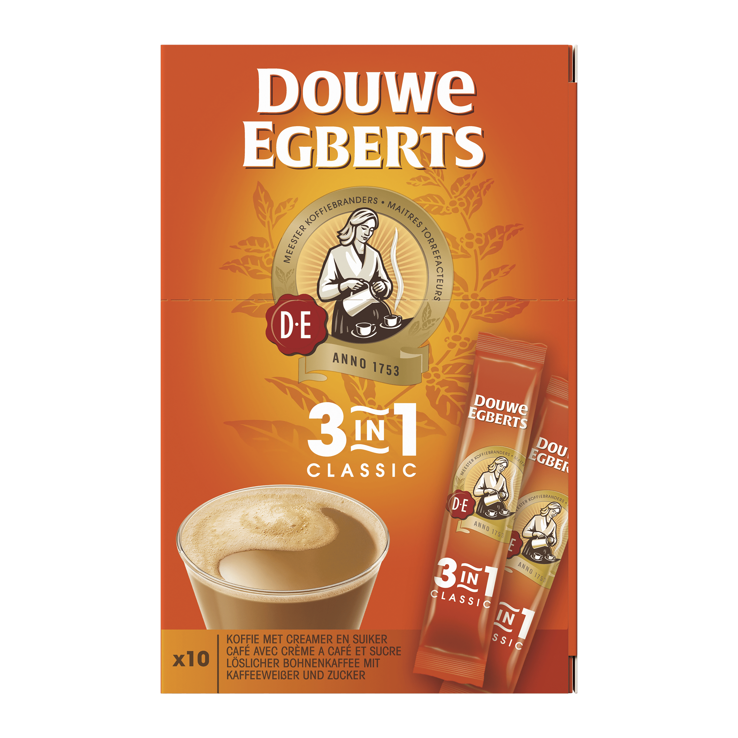 Douwe Egberts Oploskoffie 3-in-1 classic st