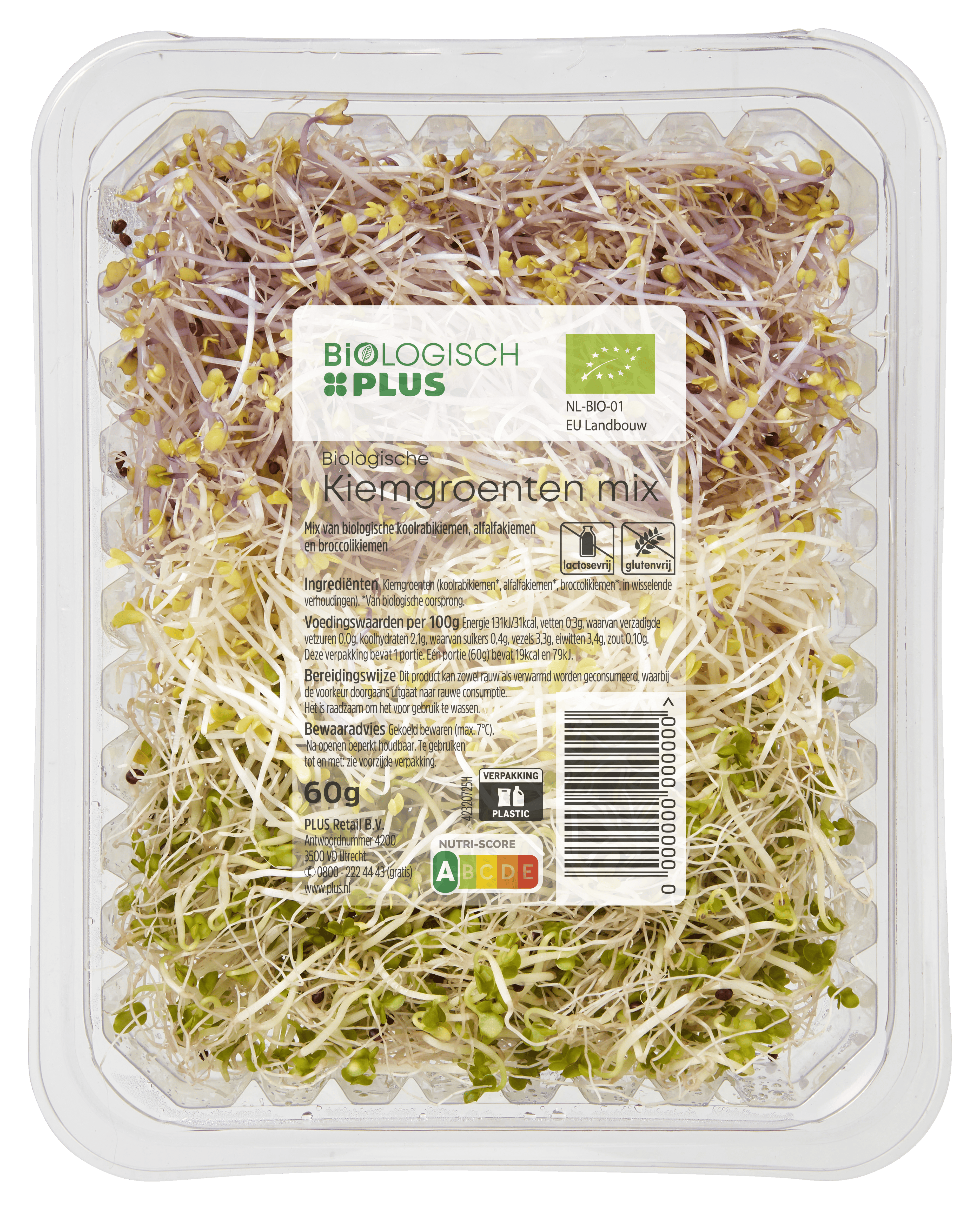 Biologisch PLUS Milde kiemgroente