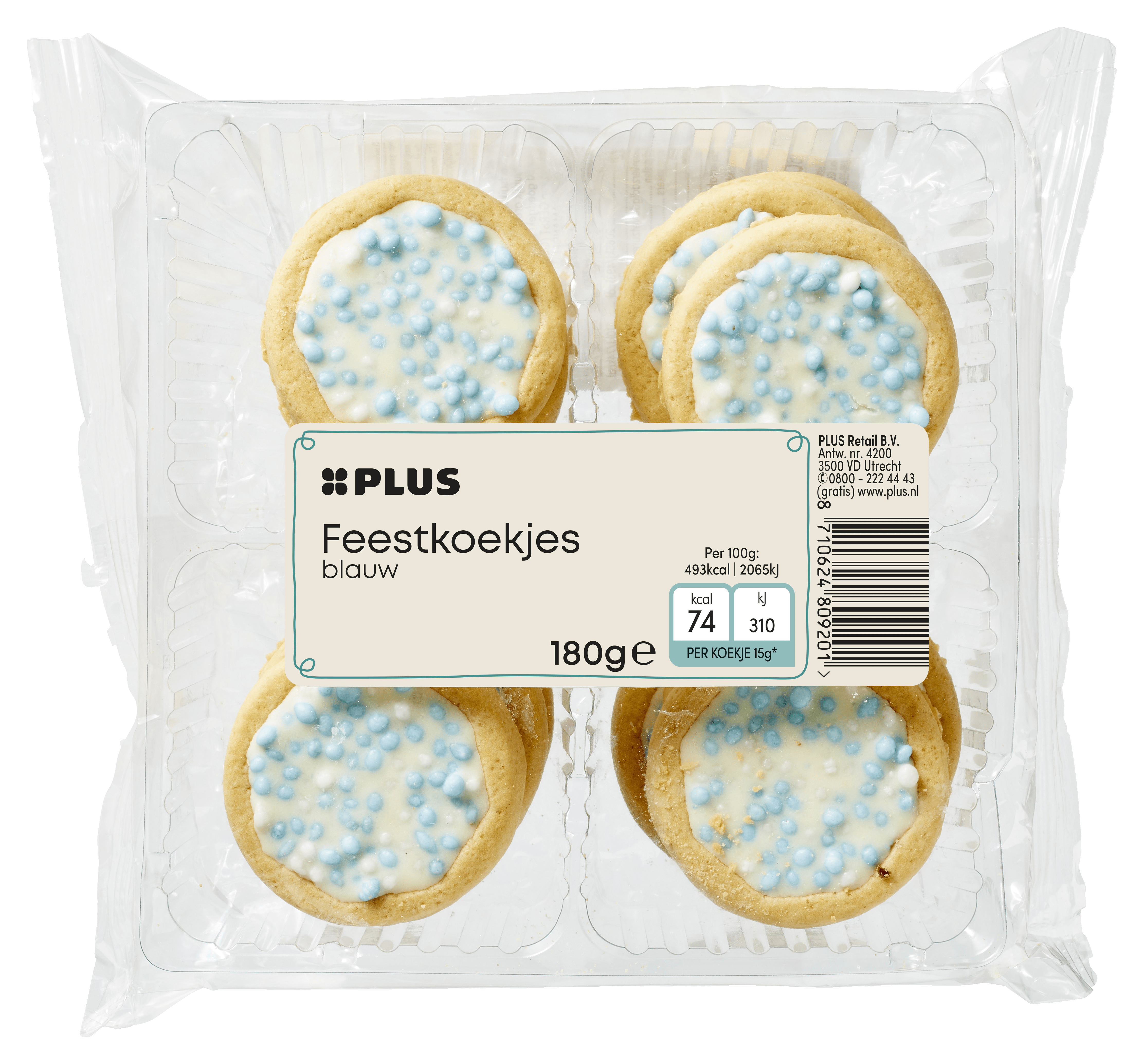 PLUS Feestkoek blauw