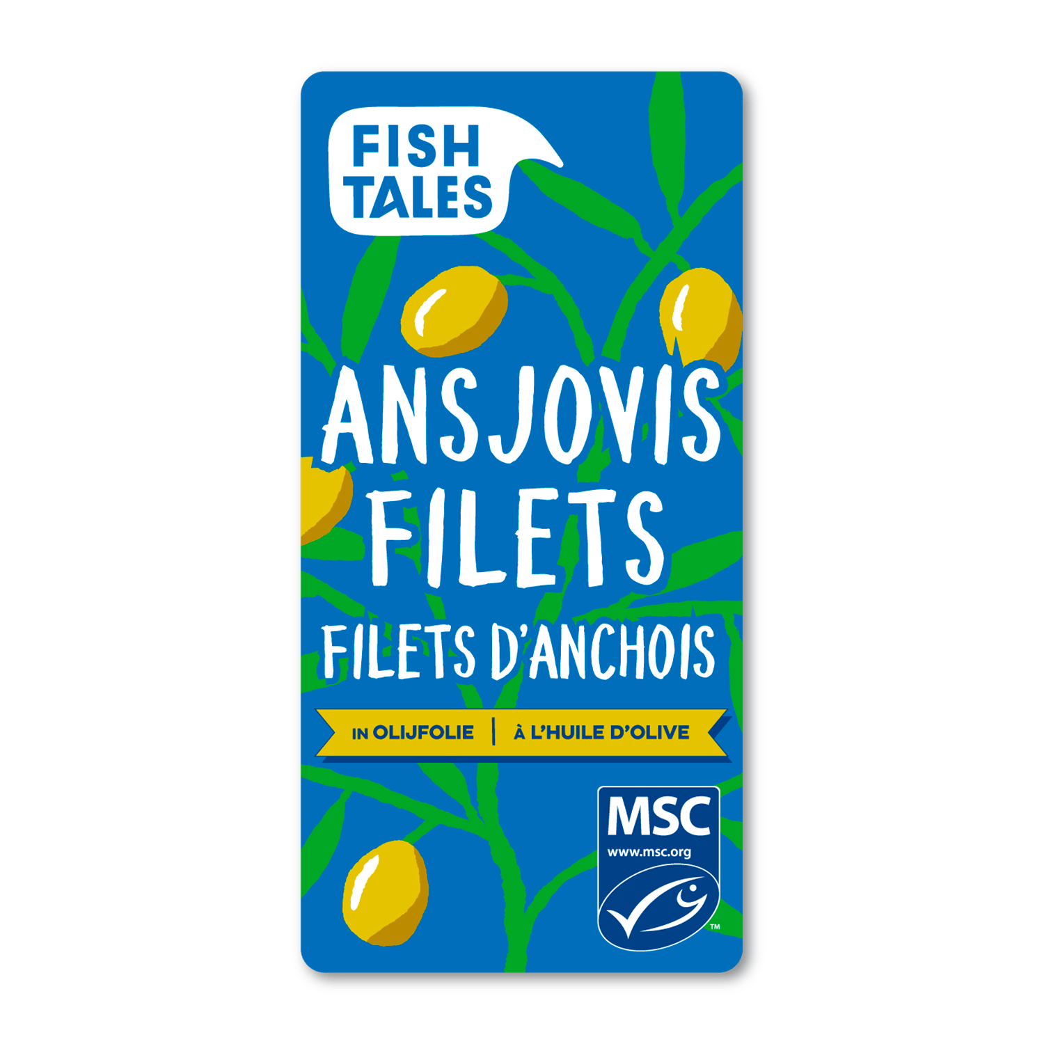 Fish Tales Ansjovisfilets in olijfolie MSC