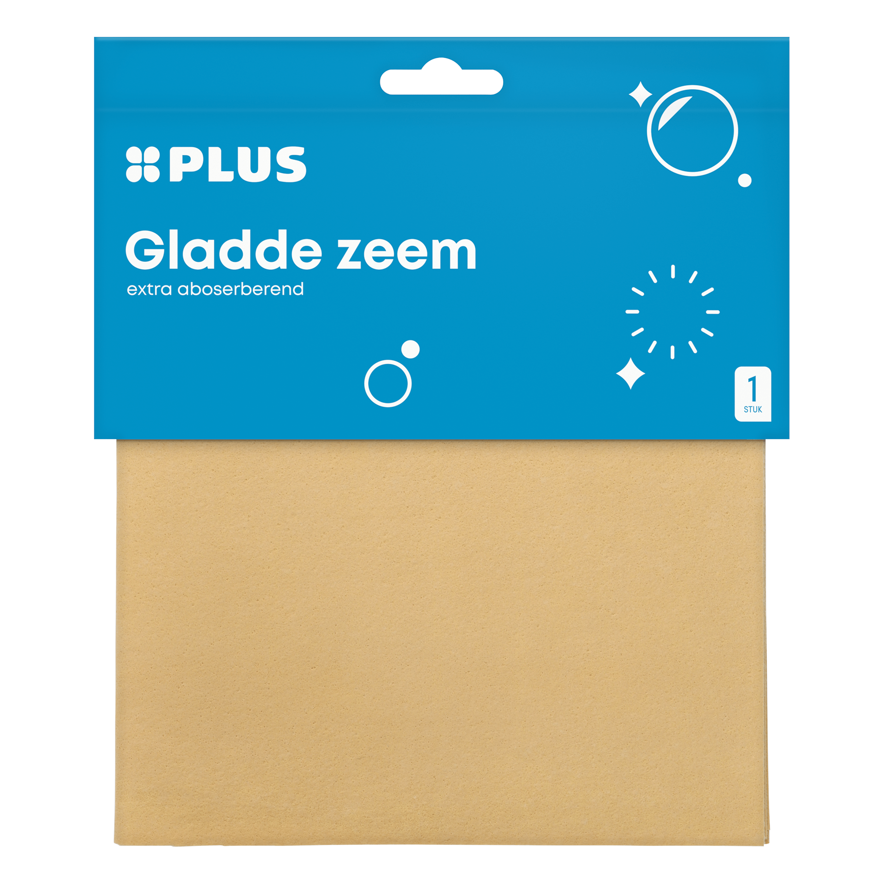 PLUS Gladde synthetische zeem