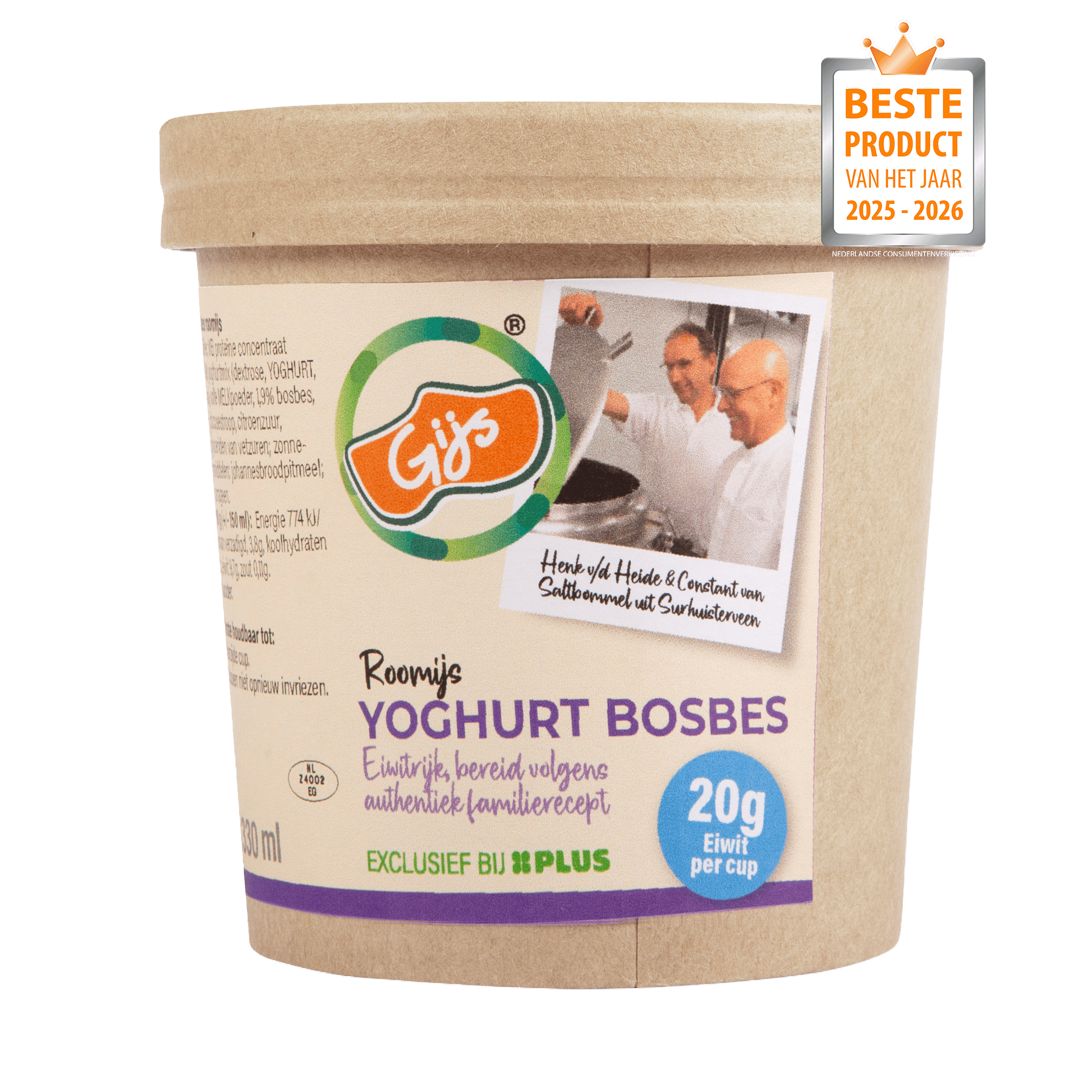 GIJS Eiwitrijk IJS Yoghurt Bosbes