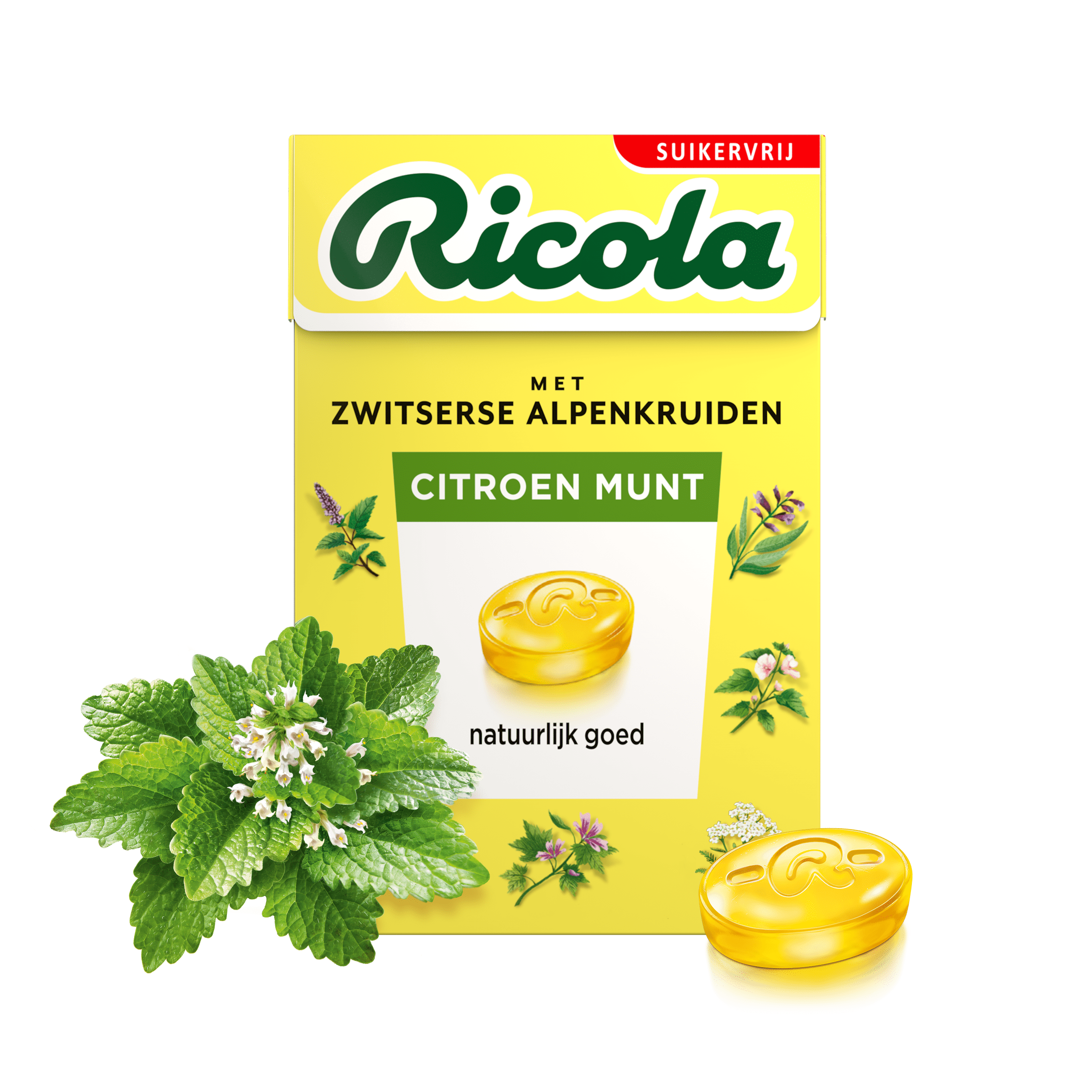 Ricola Citroen Munt keelpastilles suikervrij