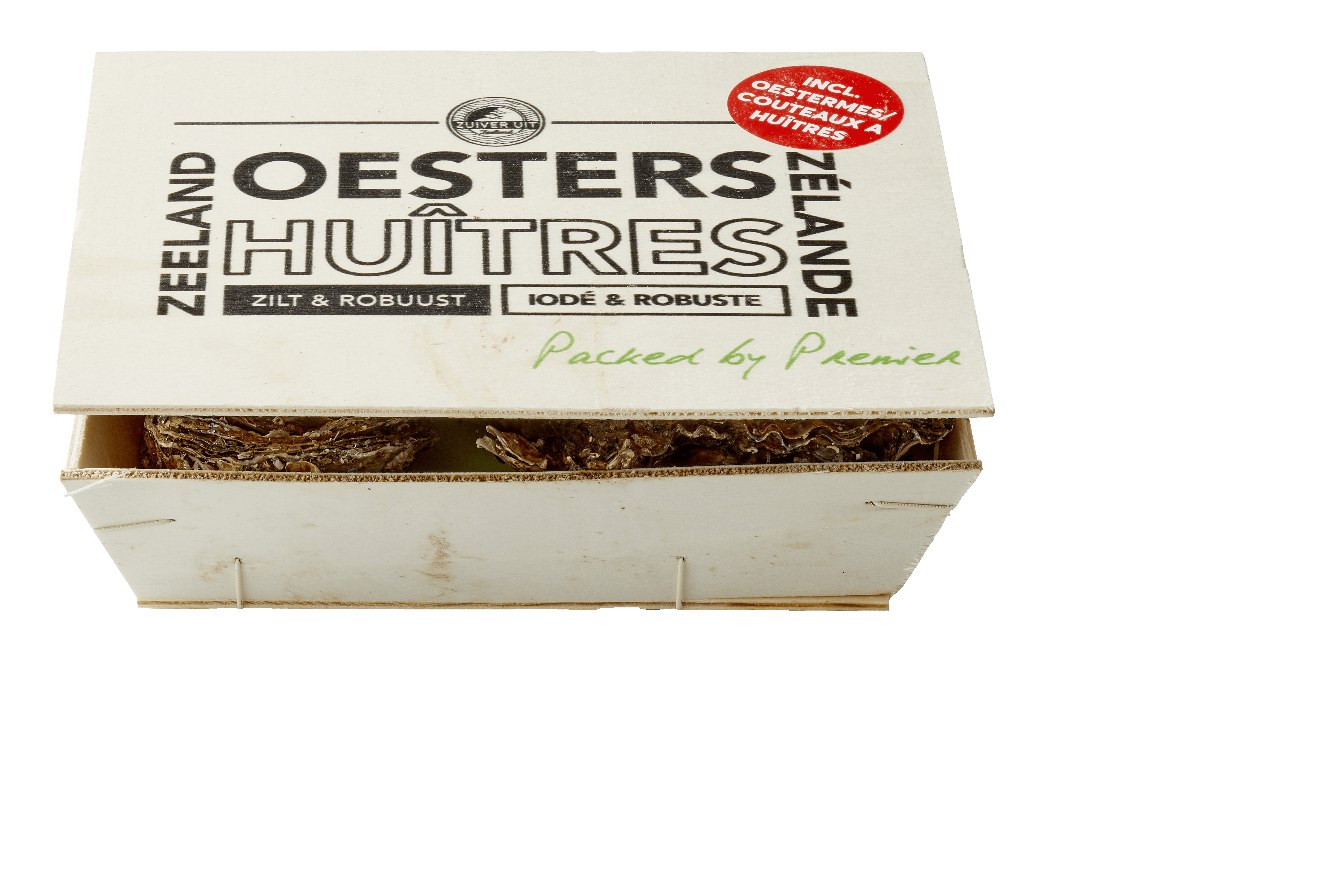 Premier Zeeuwse oesters 6 stuks met mes
