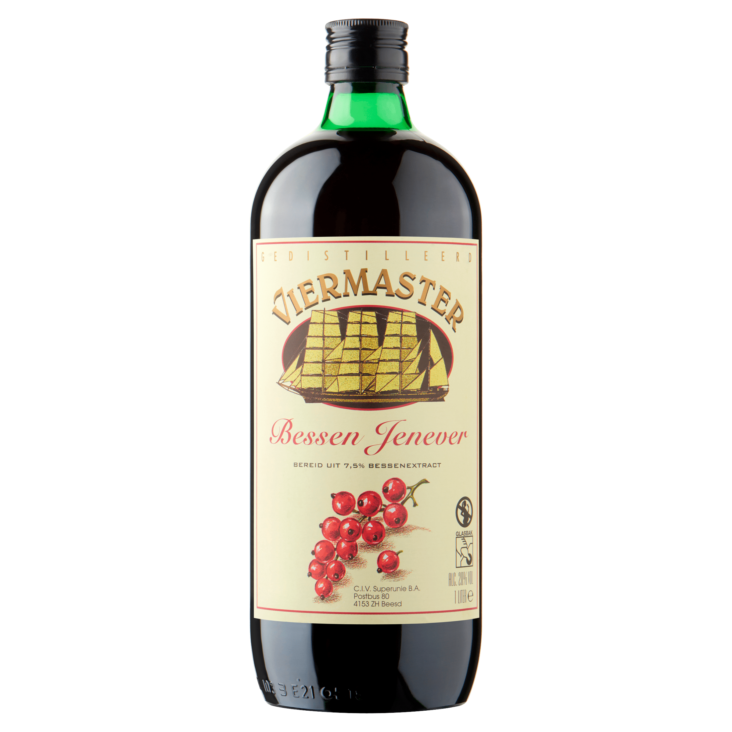 Viermaster Bessenjenever