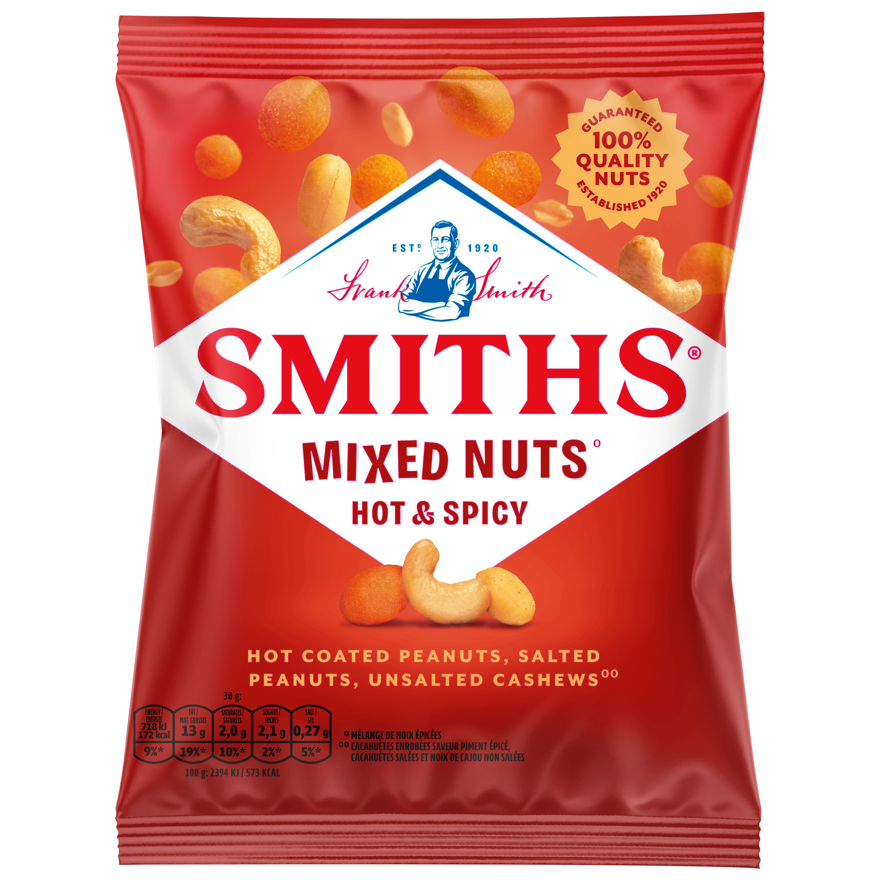 Smiths Nuts Hot & Spicy Mixed