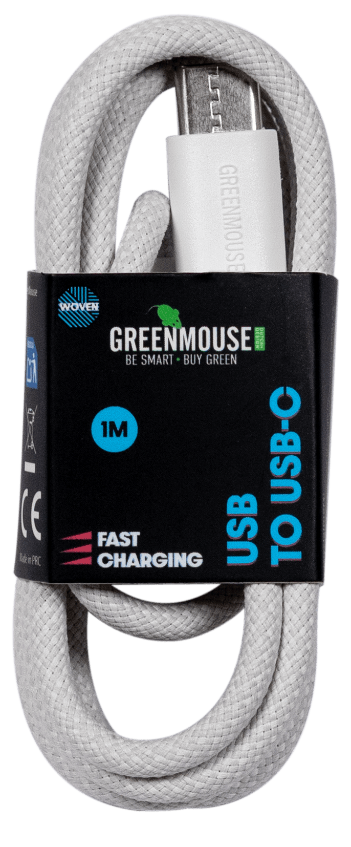 GreenMouse USB-C kabel woven 1m
