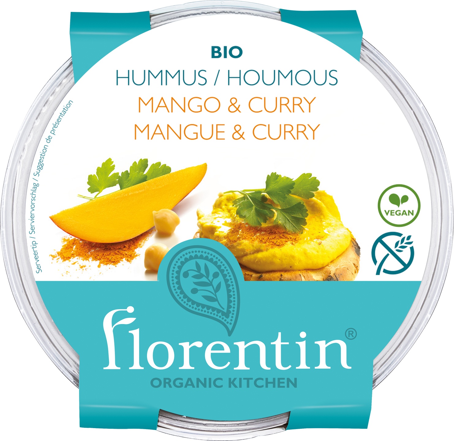 FLORENTIN HUMMUS MANGO CURRY (6) 170 GRAM